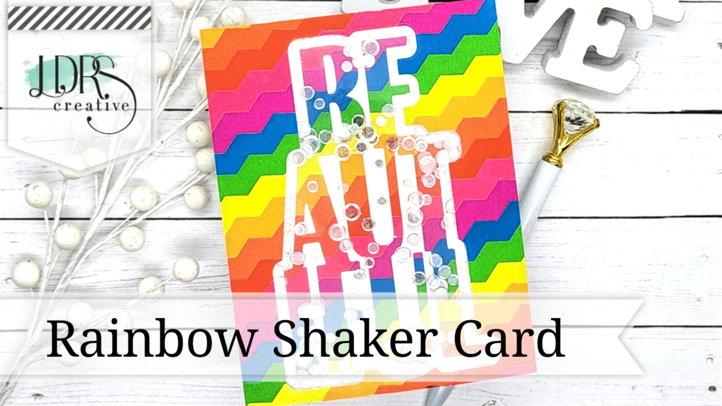 Easy Rainbow Shaker Card – LDRS Creative