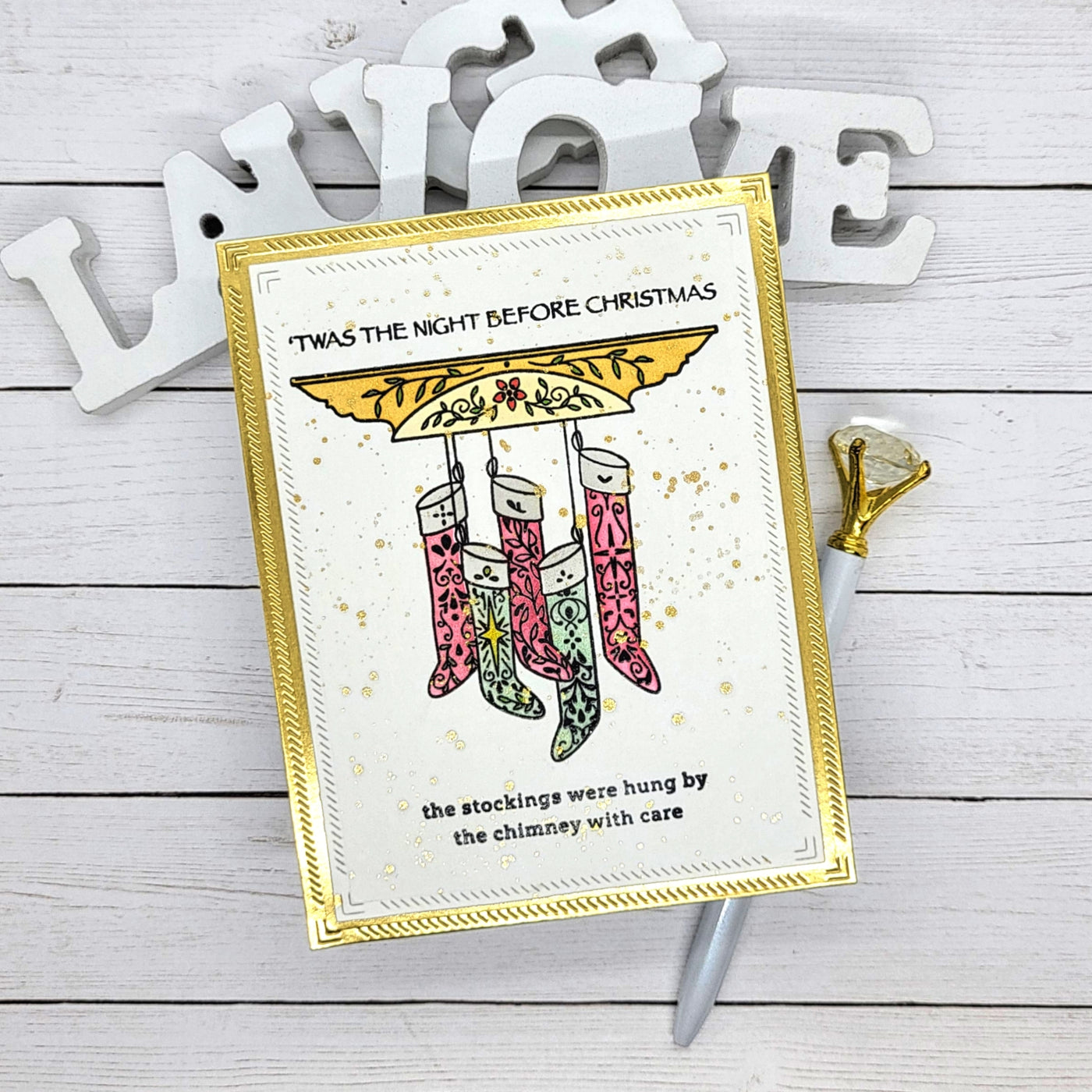 The Stockings Were Hung Stamps and Layering Stencil Bundle