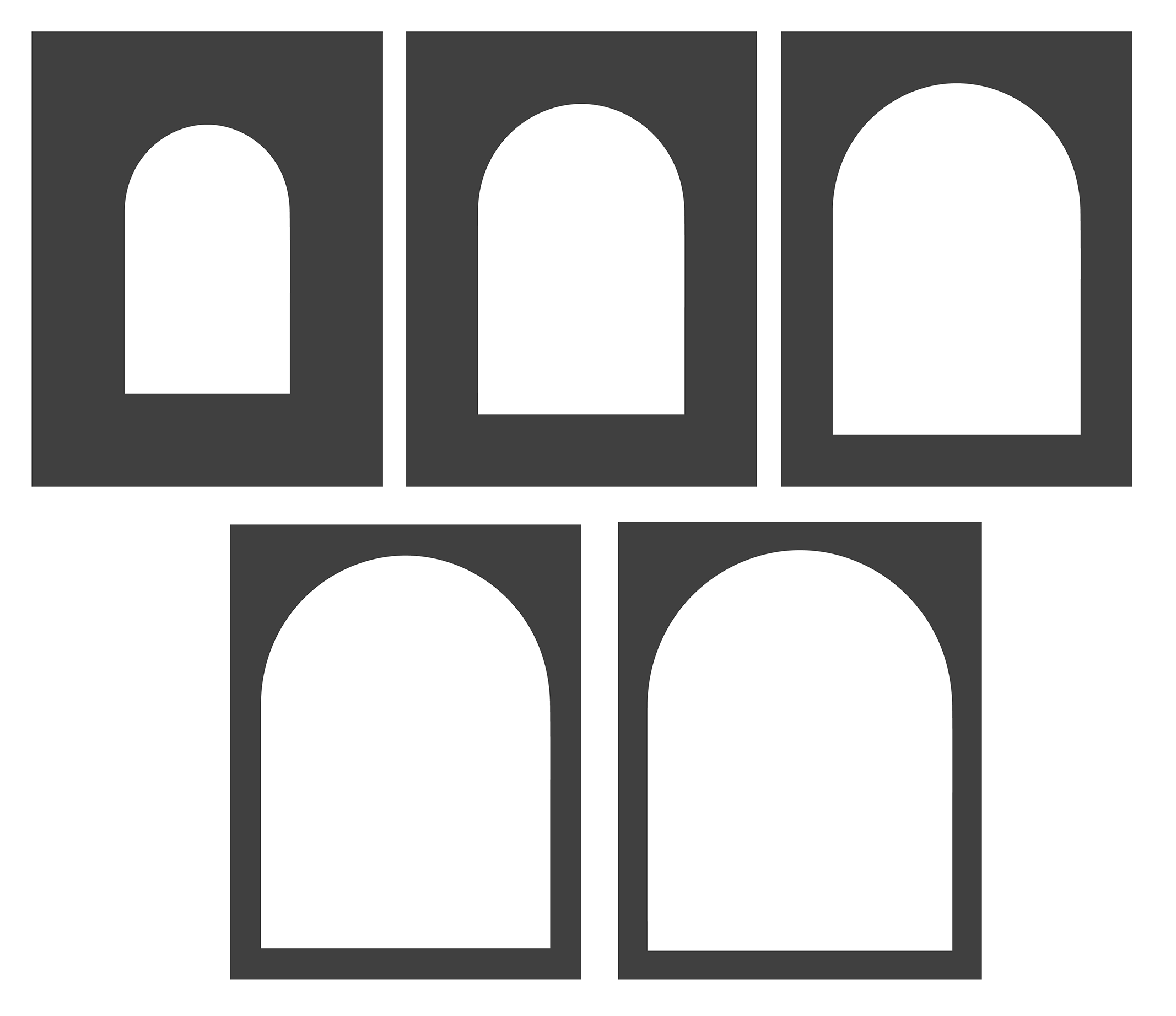 Arches Spotlight Stencils 5 Pack LDRS Creative