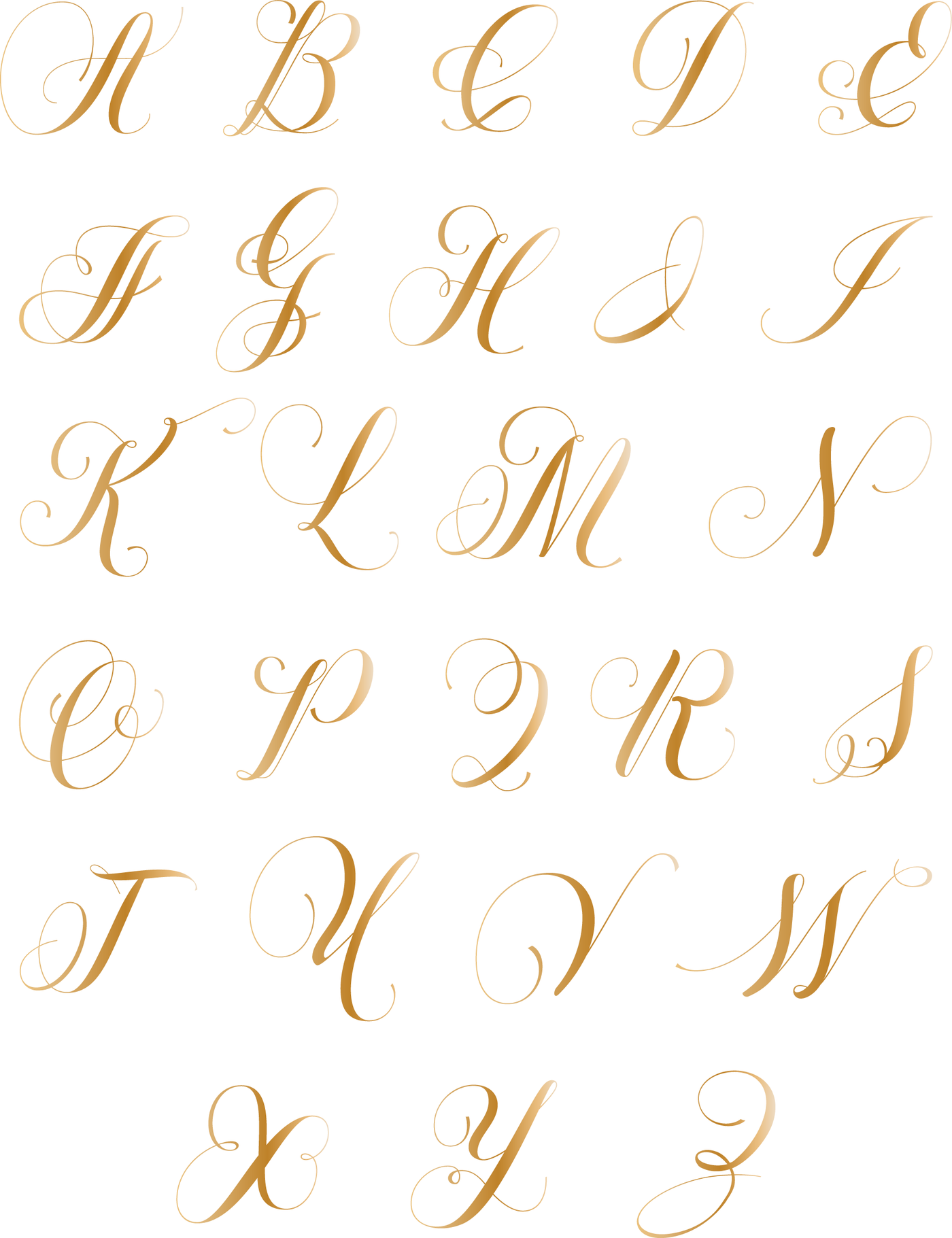 Elegant Monogram Alpha 3/4" Impress-ion Press + Foil Plates