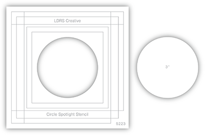 Circle Spotlight 6x6 Stencil – LDRS Creative