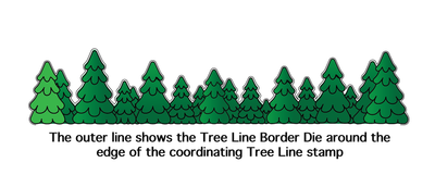 Tree Line Border Die