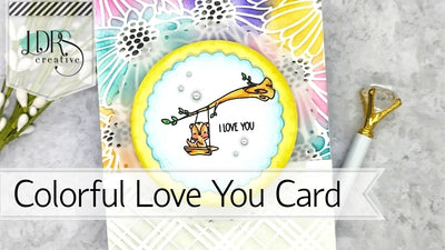 Colorful Love You Card