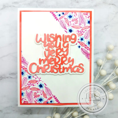 Holiday Floral Background Card