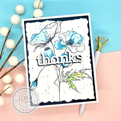 Floral Color Blocking Spotlight Card