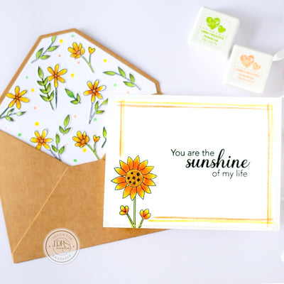 Floral Card with Coordinating Envelope
