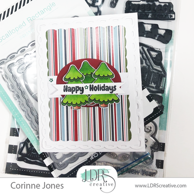 Candy Cane Lane Stamps, Happy Holidays