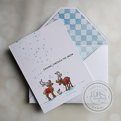 Clean and Simple Christmas Card with Matching Envelope