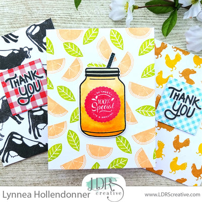Homegrown with Love Stamped Backgrounds