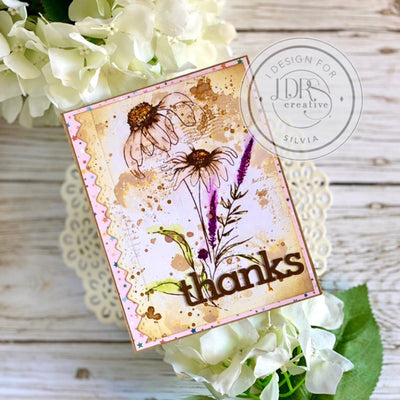 Watercolor Wildflower Thank You Card