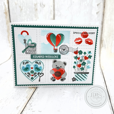 Valentines Postage College Card