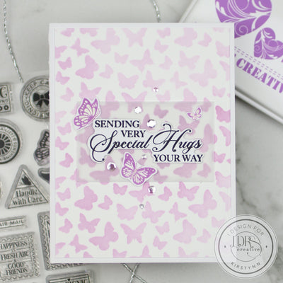 Purple Butterfly Card