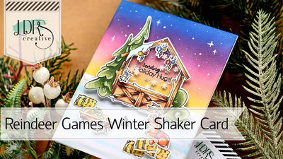 Reindeer Games Winter Shaker Card with Galina
