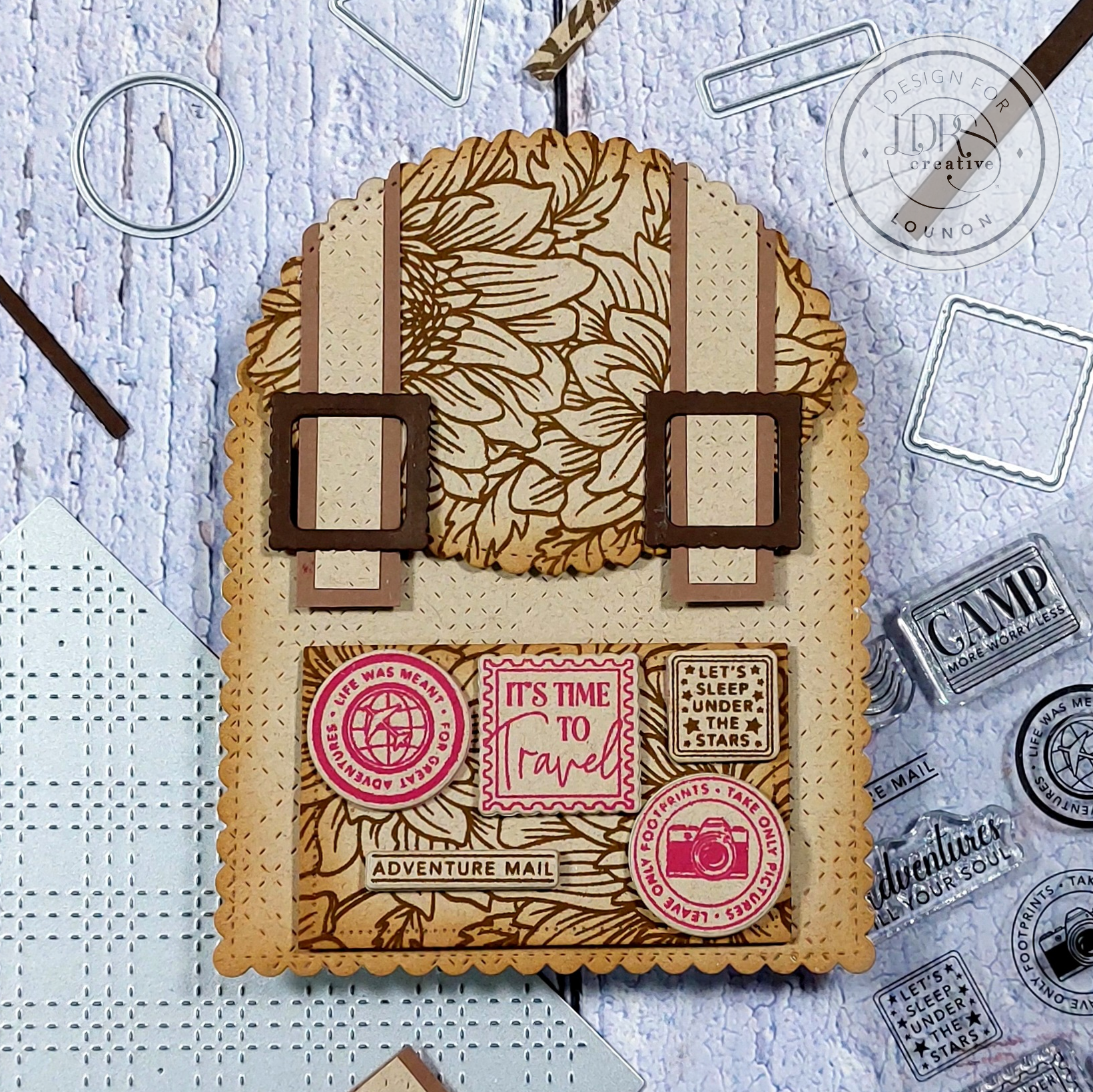Backpack Card Fun backpack-shaped card – LDRS Creative