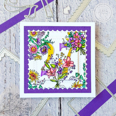 Floral Birthday Eclipse card