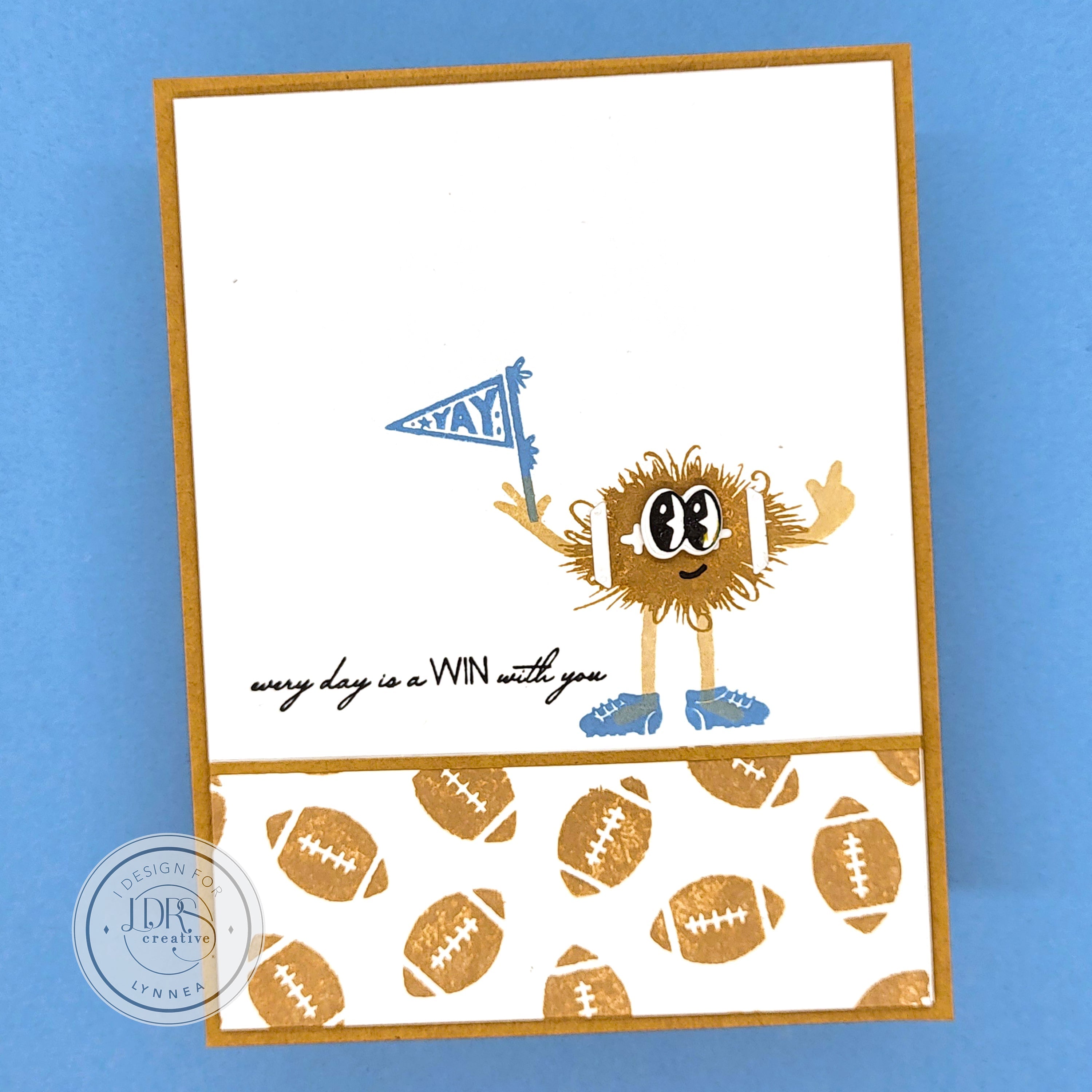 SNEAK PEEK! Football-Themed Card with Fuzzy Wuzzies – LDRS Creative