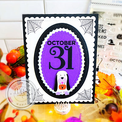Cute Halloween Card with Kringle Numbers & Wicked Stamp Set