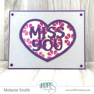 Miss You Card featuring the With all My Heart Products