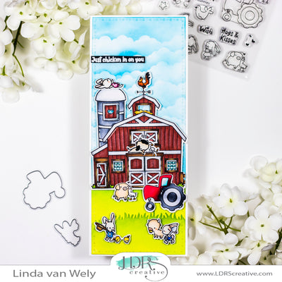 Barnyard Slimline Card