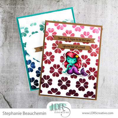 Two cards, more mermaid fun!