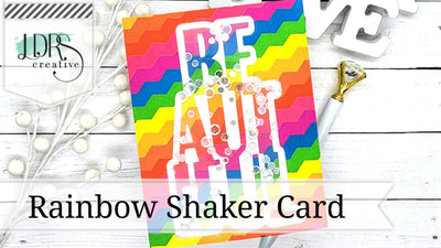 Easy Rainbow Shaker Card