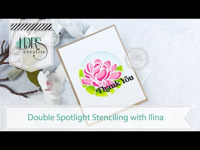 Double Spotlight Stenciling with Ilina