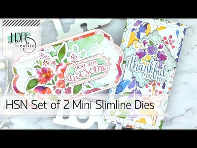 HSN Set of 2 Mini Slimline Dies Tutorial