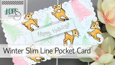 Winter Slim Line Pocket Card