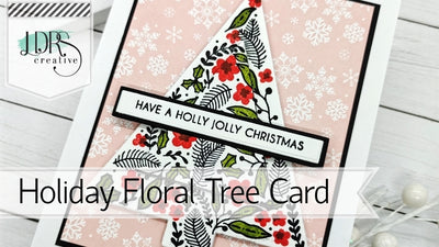 Holiday Floral Tree Card