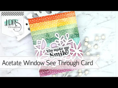 Acetate Window See Through Card