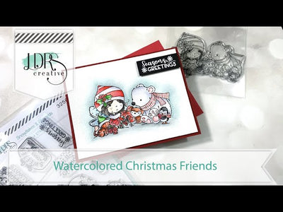 Watercolored Christmas Friends