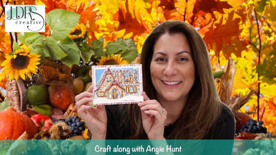 Craft Along with Angie Hunt - Gingerbread House Interactive Card