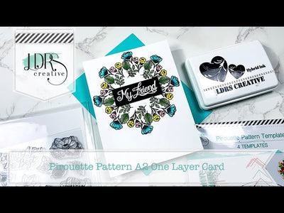 Pirouette Pattern A2 One Layer Card