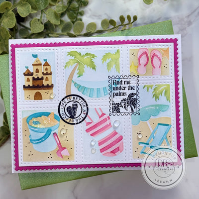 Beach Days Postage Collage