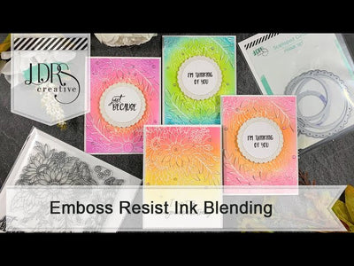 Emboss Resist Ink Blending