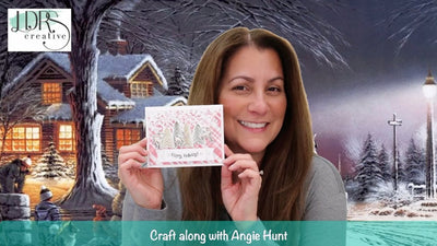 Craft Along with Angie Hunt - Stencil a Holiday Background