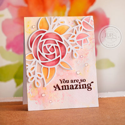 Two cards using Lovely Peony Cluster Dies