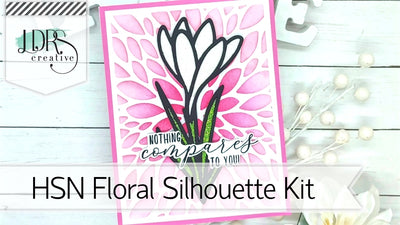 HSN Floral Silhouette Die and Stencil Set