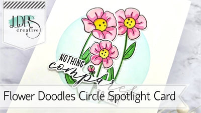 Flower Doodles Circle Spotlight Card