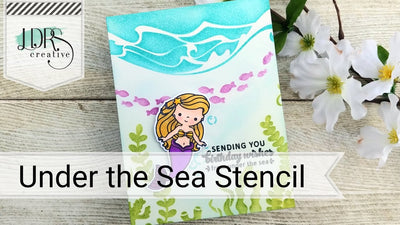 Under the Sea Stenciled Card