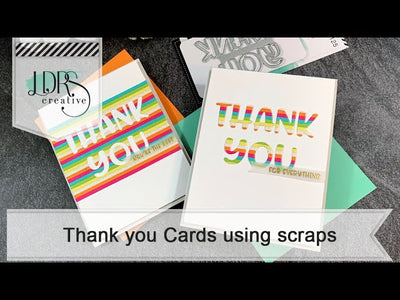 Thank You Cards Using Scraps