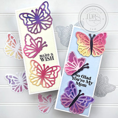 Inlay Shimmery Butterflies Technique