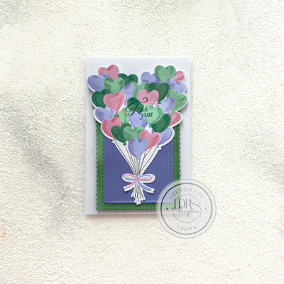 Valentine's Day Card with Balloons
