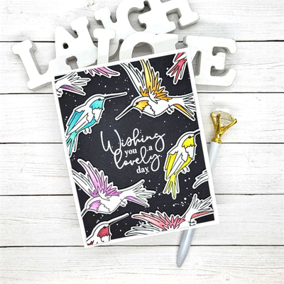 Trailing Hummingbird Stamps, Dies, and Layering Stencils Bundle