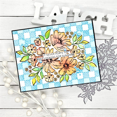 Sweetheart Floral Impress-ion Press + Foil Plate and Layering Stencils Bundle