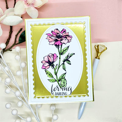 Victorian Petals Impress-ion Press + Foil Plate, Coordinating Die, and Layering Stencils Bundle