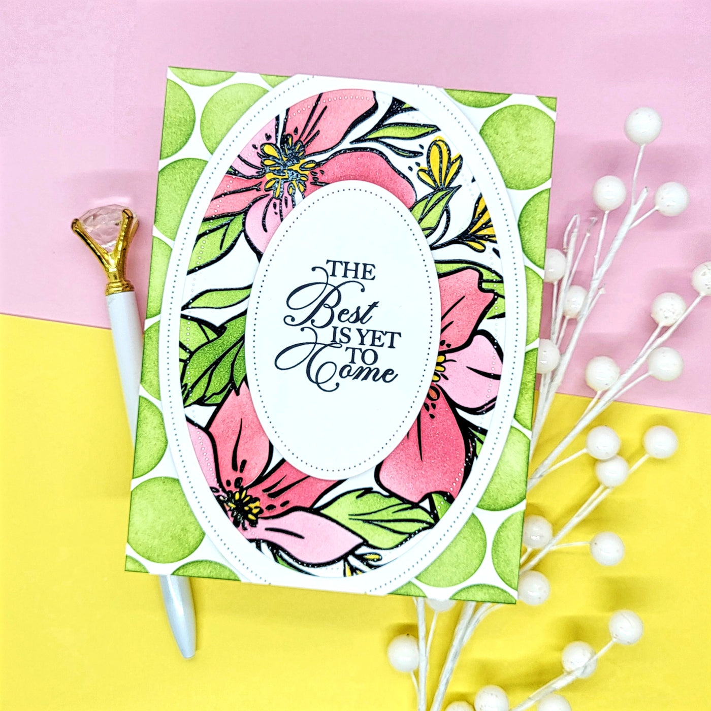 In the Garden Background Stamp and Layering Stencils Bundle