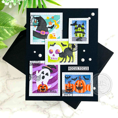 Halloween Postage Collage Layering Stencils