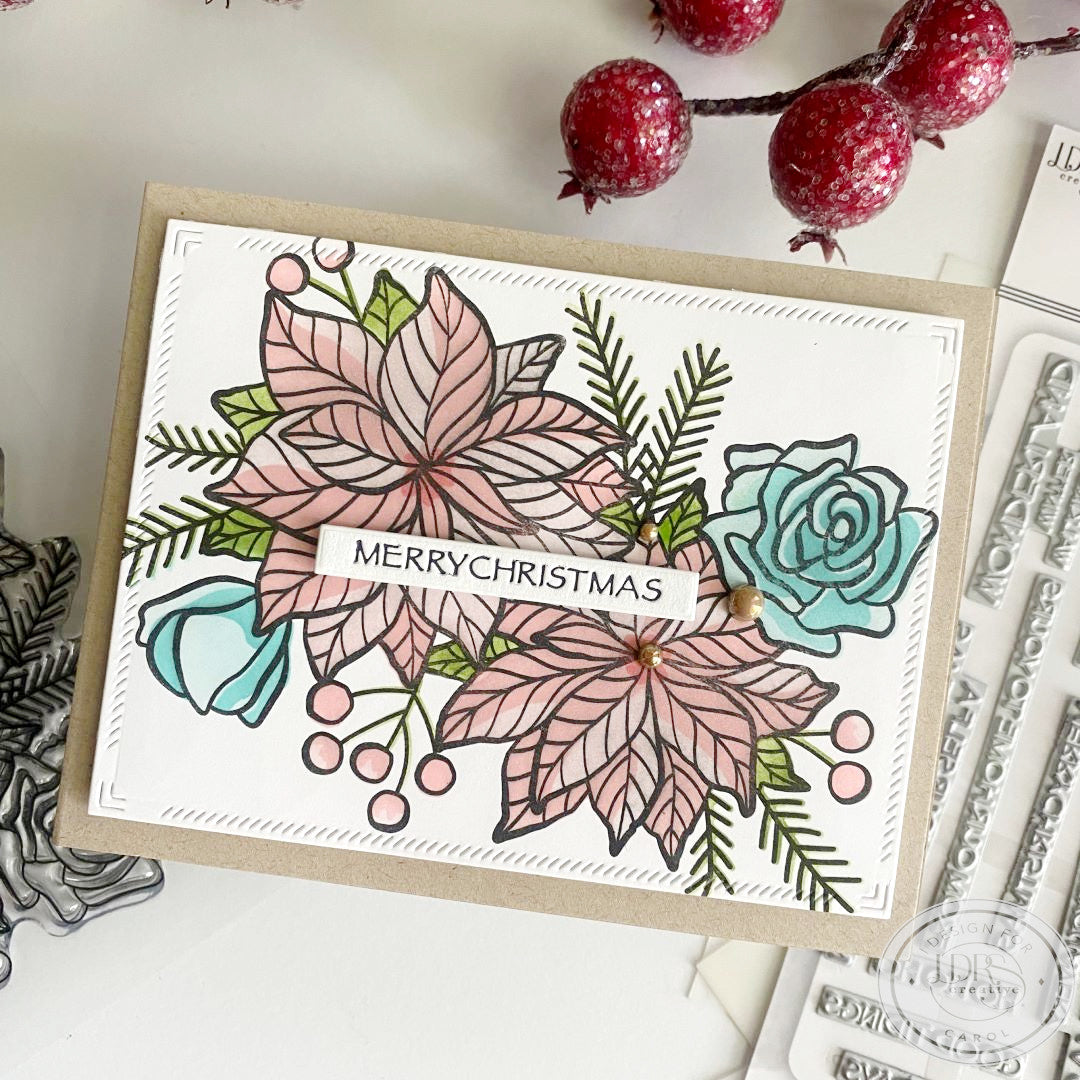 Winter Bouquet Stamps and Layering Stencils