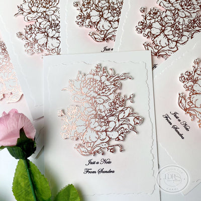 Romantic Bouquet Impress-ion Press + Foil Plate